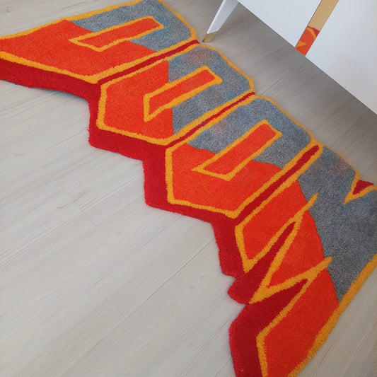 Doom Rug, Tufted Rug, Custom Rug, Living Room Rug, MFDoom Tufted Rug, Handmade Rug, Gift Rug, Area Rug, Bedroom Rug, Cool Rug, Your Name Rug