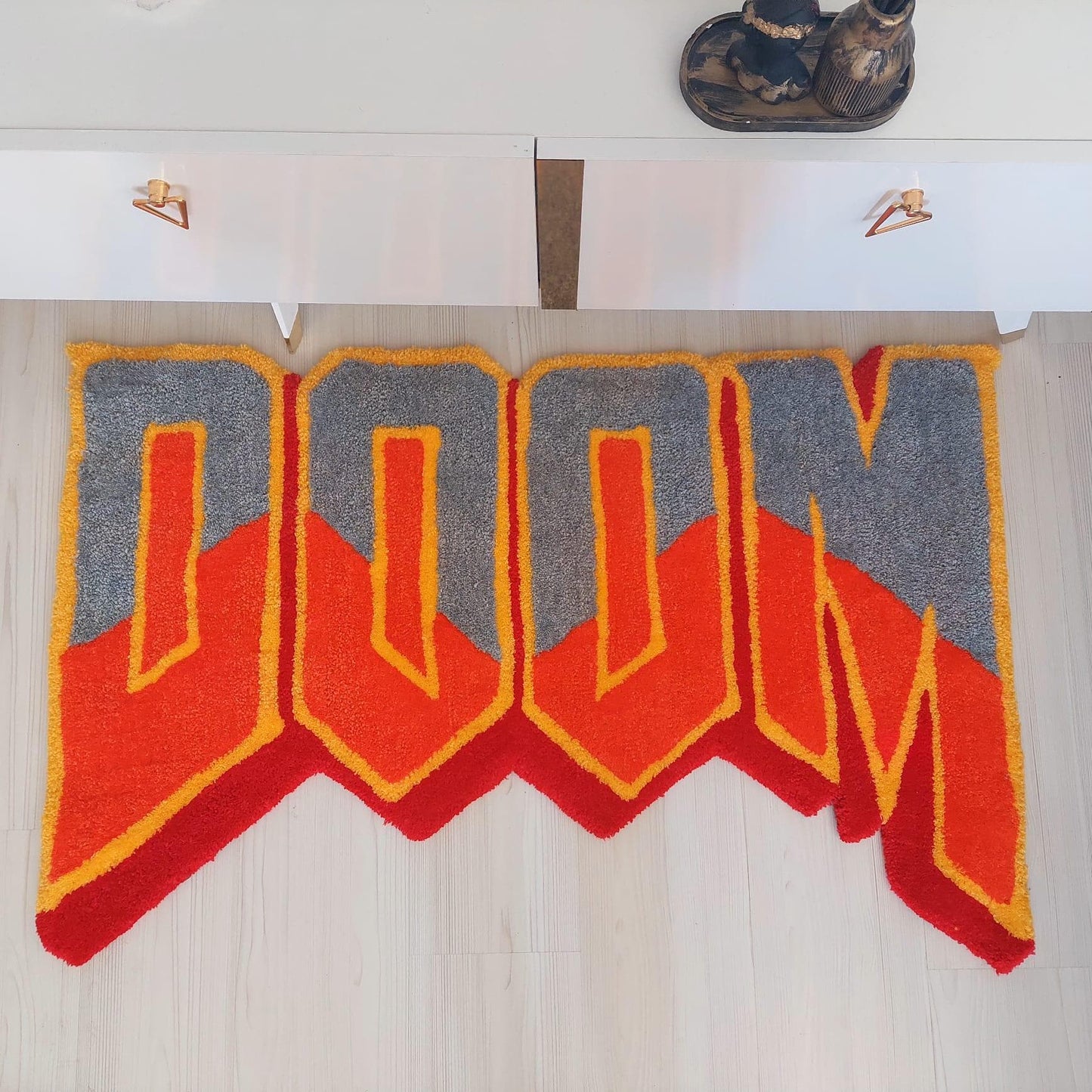 Doom Rug, Tufted Rug, Custom Rug, Living Room Rug, MFDoom Tufted Rug, Handmade Rug, Gift Rug, Area Rug, Bedroom Rug, Cool Rug, Your Name Rug