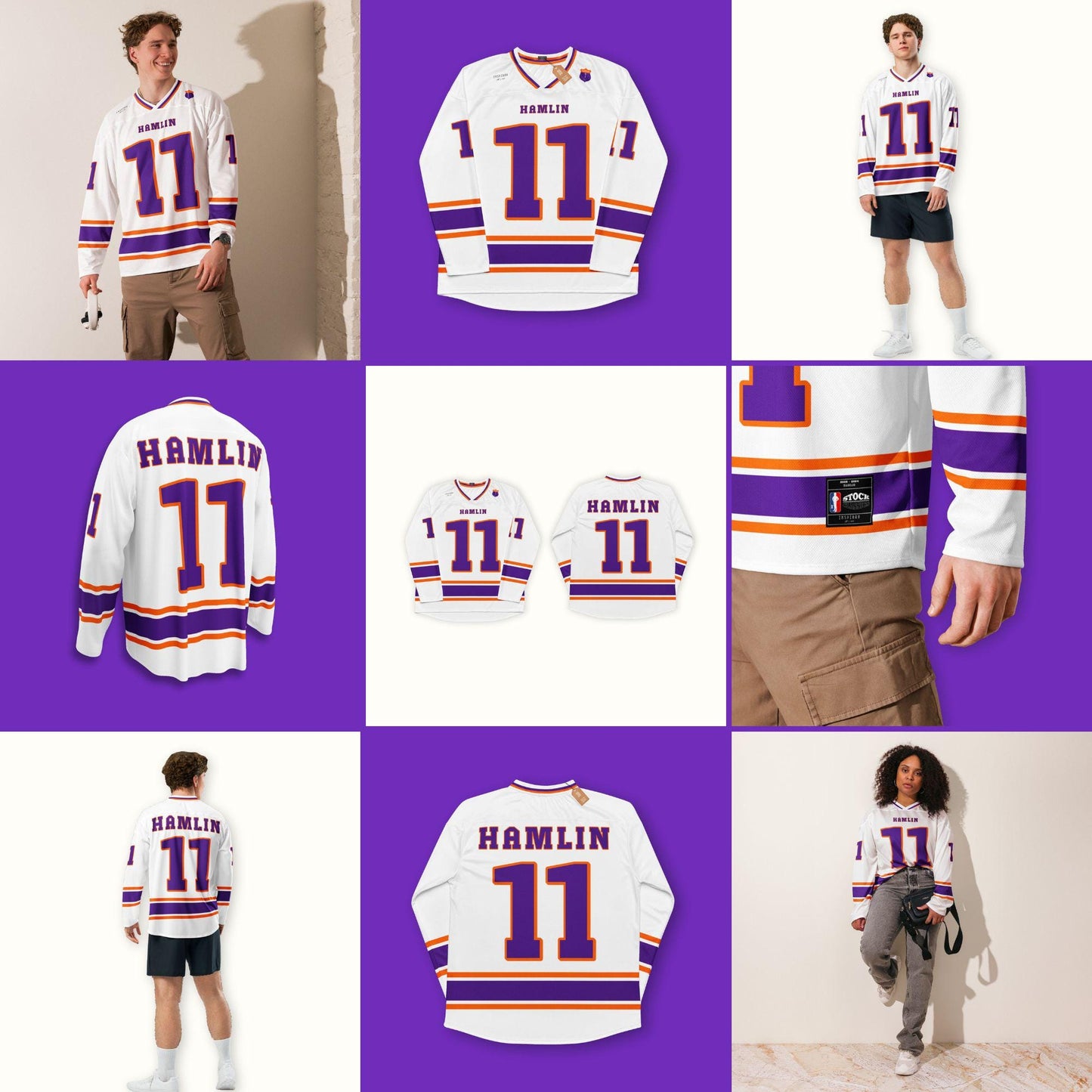 Racing Style Unisex  Hockey Jersey – Unisex Oversized Streetwear