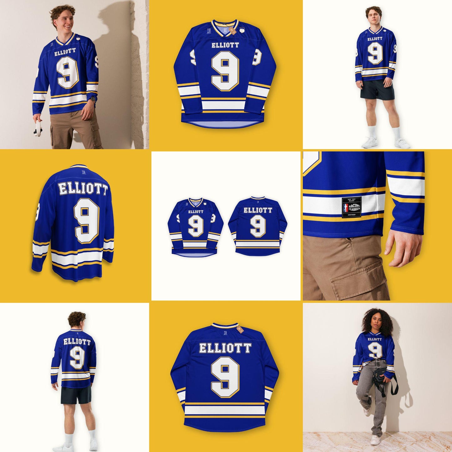 No. 9 NASCAR Unisex Hockey Jersey, Unisex Racing Fan Apparel