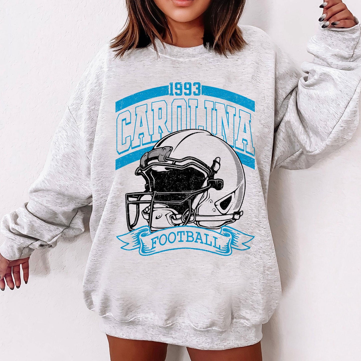 Vintage 90s Style Carolina Football Sweatshirt, Game Day Shirt, Carolina Team Football Shirt, Sunday Carolina, Sport Shirt,Carolina Football