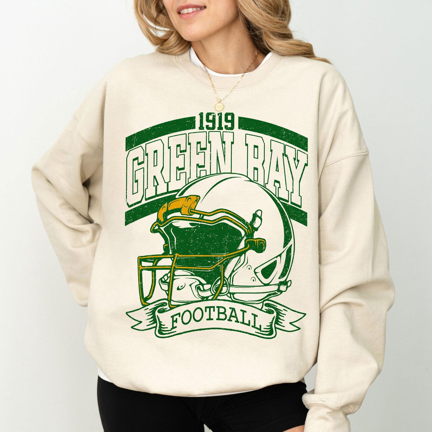 Vintage 90s Style Green Bay Football Sweatshirt, Game Day Shirt, Green Bay Team Football Shirt, Sunday Green Bay, Green Bay Football