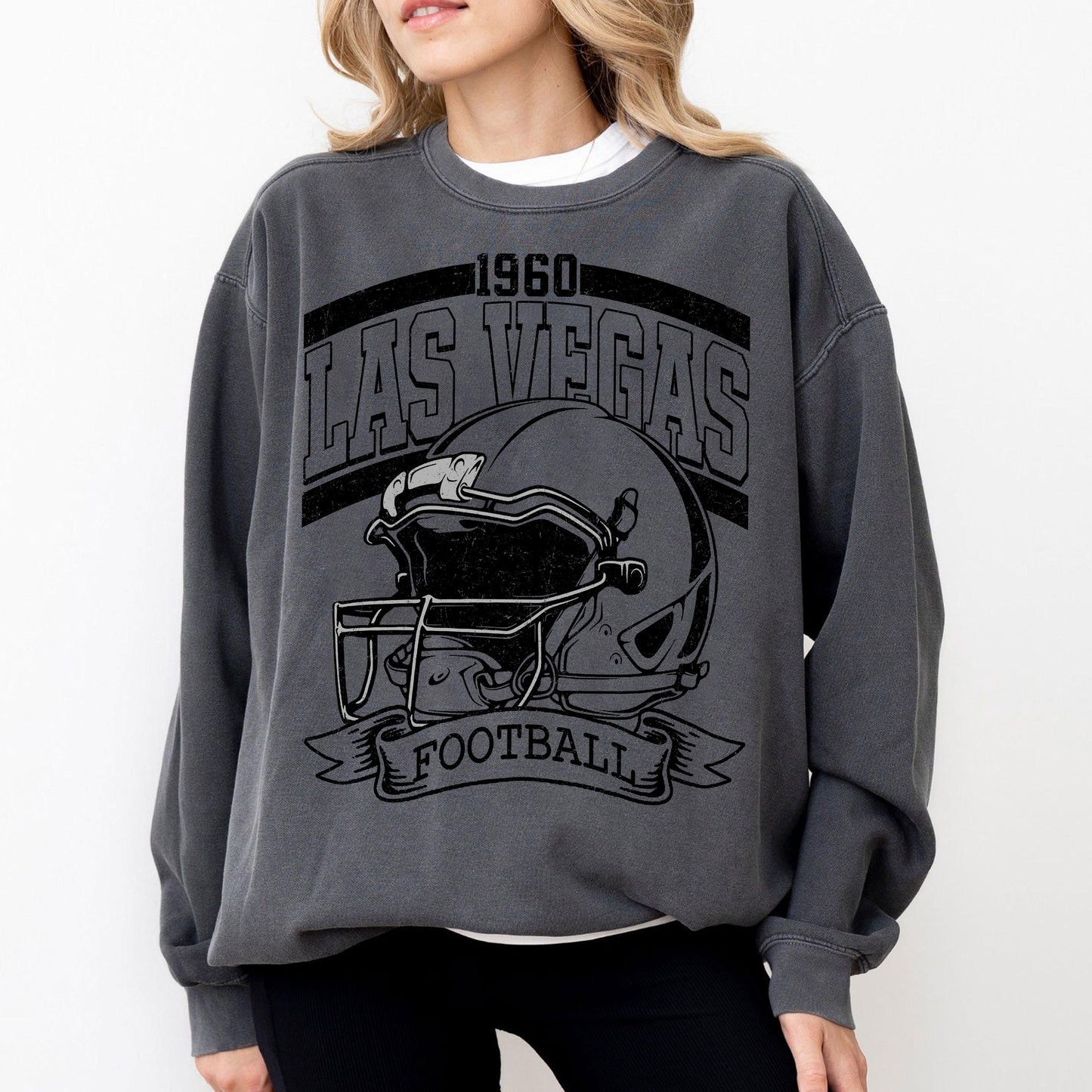 Vintage 90s Style Las Vegas Football Sweatshirt, Game Day Shirt, Las Vegas Team Football Shirt, Sunday Las Vegas, Las Vegas Football