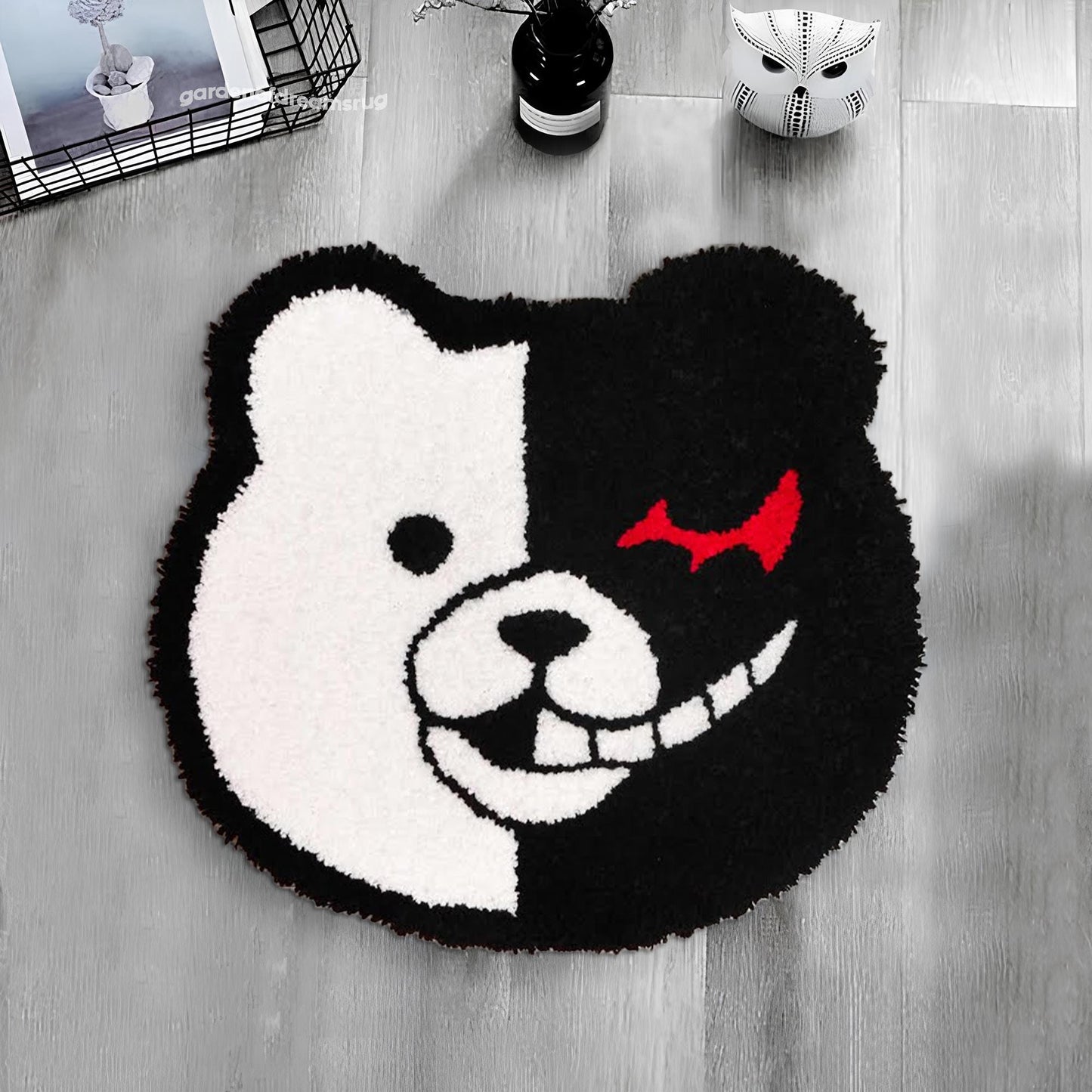 Bear Rug, Shaped Cut Rug, Tufted Look Rug, Kids Room Decor, Gift For Halloween, Rugs For Living Room, Non Slip Rug, Home Decor Rug, Soft Rug