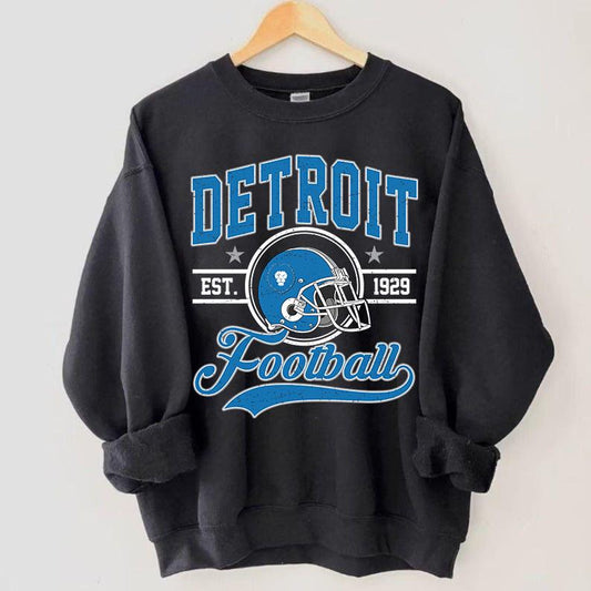 Detroit Football Shirt, Vintage Style Detroit Football shirt, Sunday Football, Detroit Football Sweatshirt, Super Bowl Shirt.
