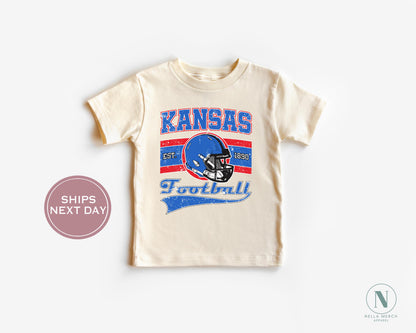 Retro Kansas Football Shirt, Vintage Kansas Football Shirt, Lawrence Kansas Shirt, College Football Shirt