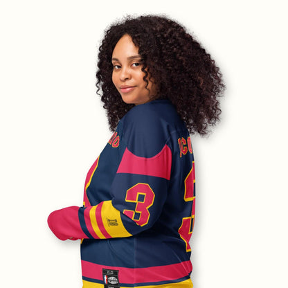 Unisex Oversized Racing Jersey – Lightweight Racing Hockey Jersey with Bold Number 3