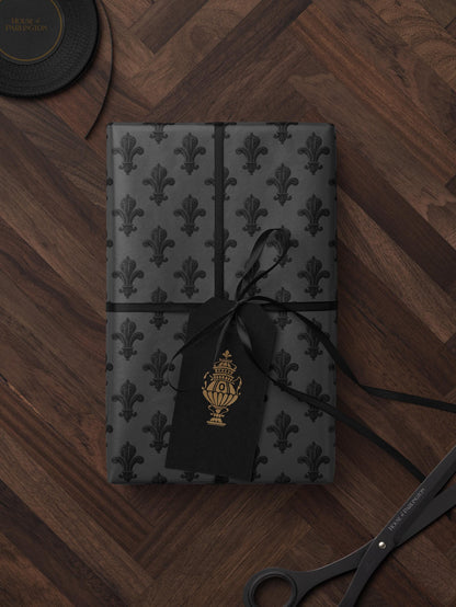 Fleur de Lis Wrapping Paper Birthday Gift Wrap French Design Elegant Gift Wrap Decorative Paper Unique Wrapping Paper Premium Gift Wrap