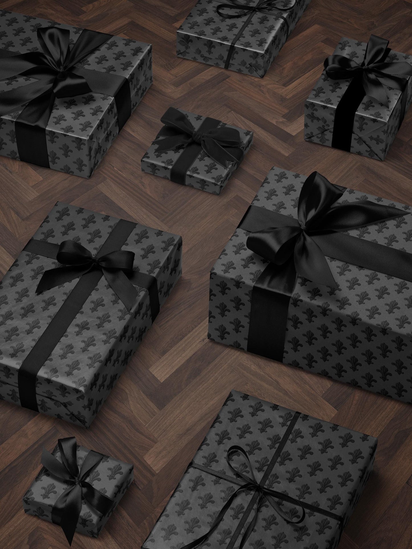 Fleur de Lis Wrapping Paper Birthday Gift Wrap French Design Elegant Gift Wrap Decorative Paper Unique Wrapping Paper Premium Gift Wrap