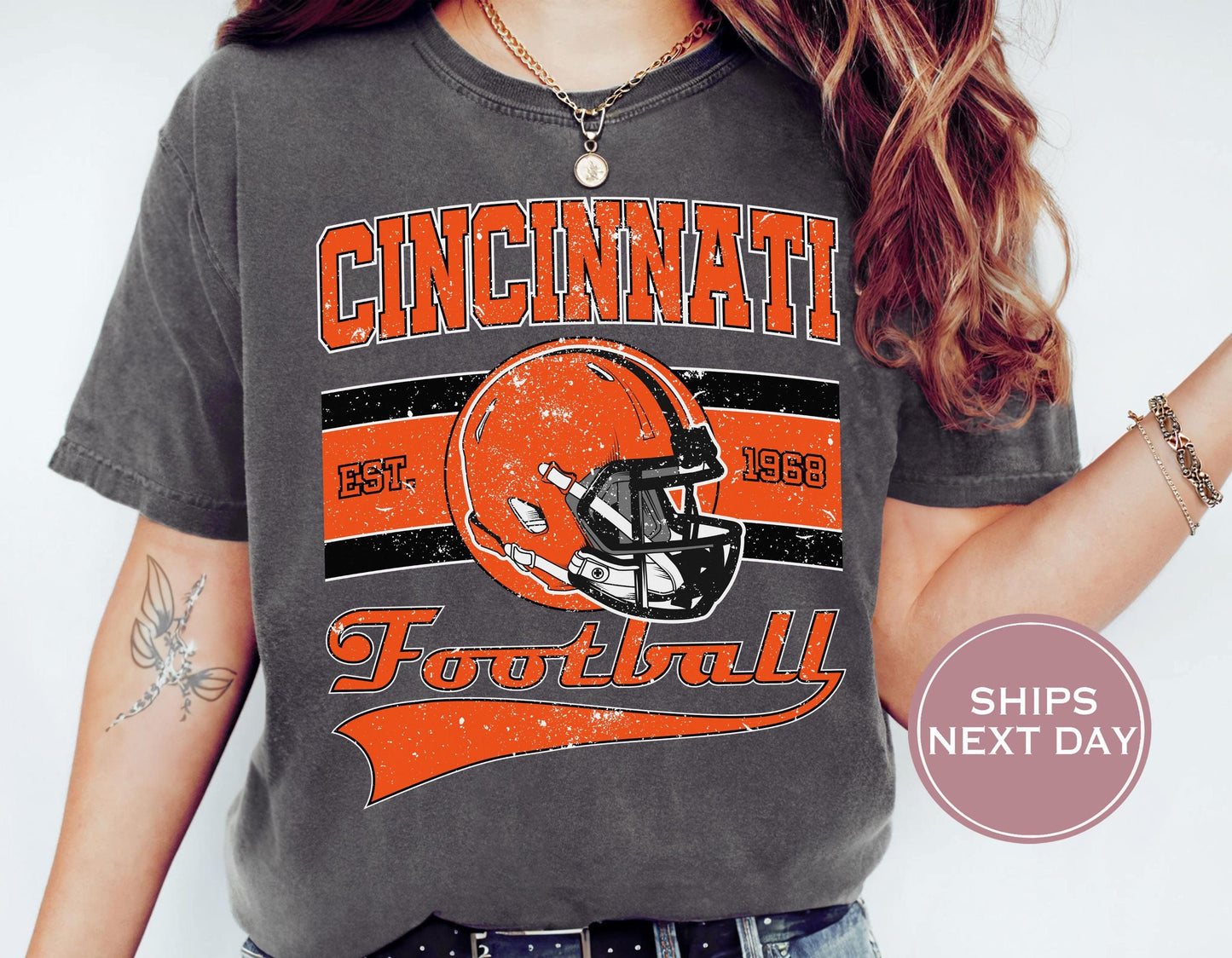 Retro Cincinnati Football Shirt, Vintage Cincinnati Football Shirt, Cincinnati Football Shirt, Trendy Cincinnati Football Shirt, Game Shirt