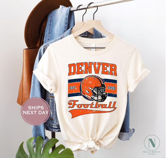 Denver Football Shirt, Retro Denver Football Shirt, Vintage Denver Women Shirt, Denver Toddler Shirt