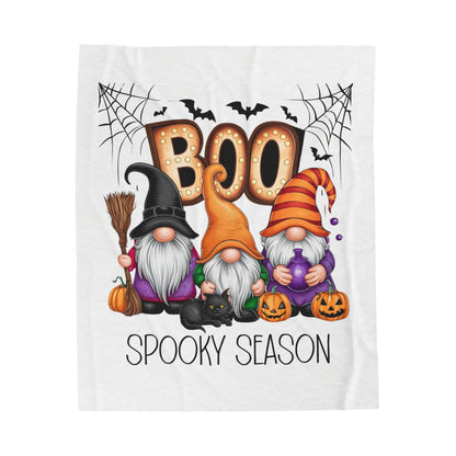 Spooky Season Gnome Blanket, Cute Halloween Gnome Blanket, Halloween Gnome Throw Blanket, Spooky Gnome Blanket, Cute Spooky Gnome Throw