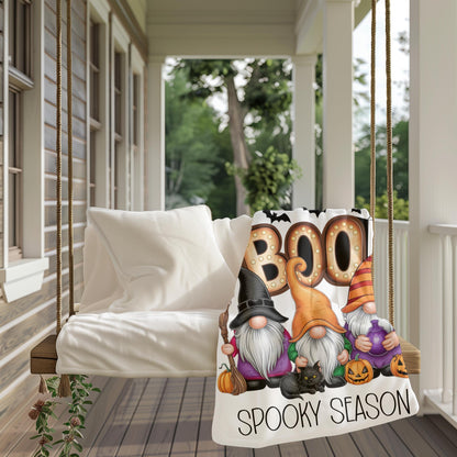 Spooky Season Gnome Blanket, Cute Halloween Gnome Blanket, Halloween Gnome Throw Blanket, Spooky Gnome Blanket, Cute Spooky Gnome Throw