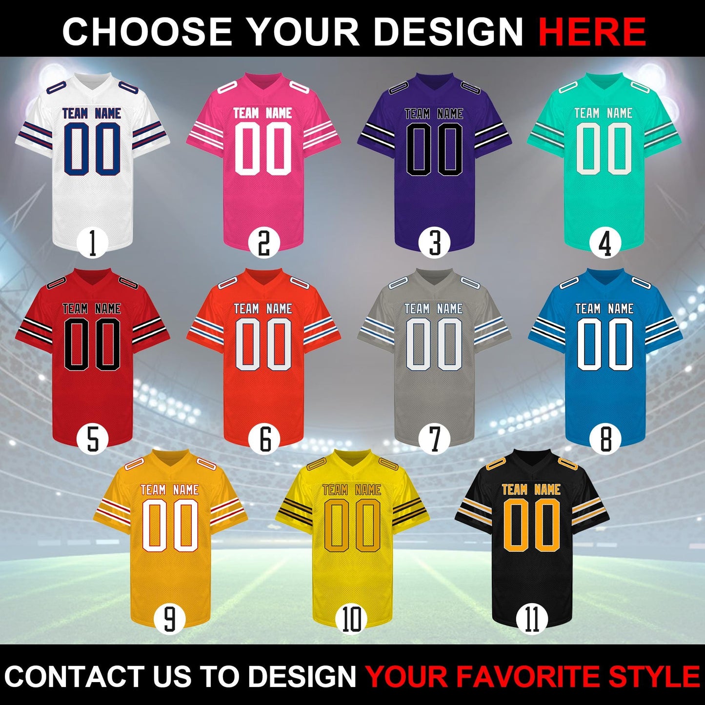 Custom Football jersey Stitched Personalize Soccer uniform Valentine's Day Gifts for Men Women kids youth toddler Adult fans New year gifts