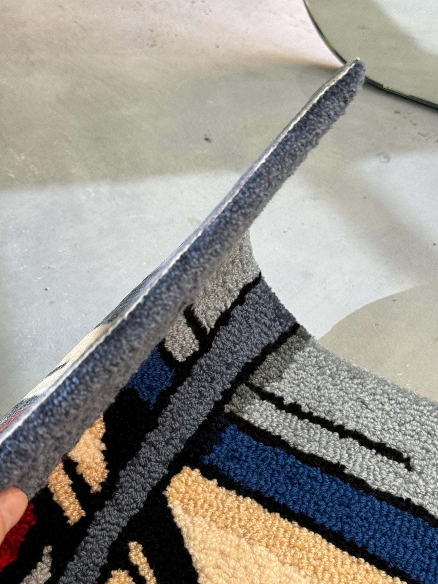 Anime Eyes Tufted Rug, Bedroom Decor, Living Room Decor, Anime character Rug, Anime Fan Gift, Gift for Him, Gift for Her