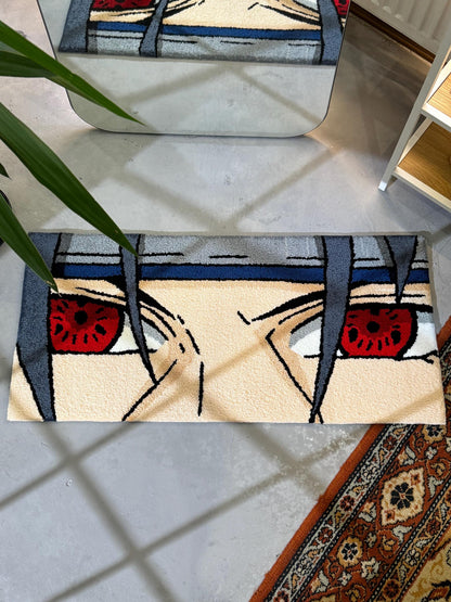 Anime Eyes Tufted Rug, Bedroom Decor, Living Room Decor, Anime character Rug, Anime Fan Gift, Gift for Him, Gift for Her