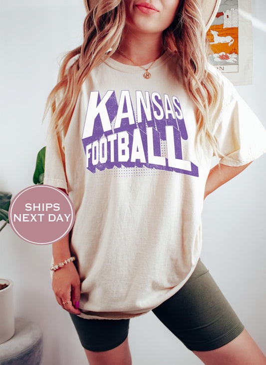 Retro Kansas Football Shirt, Vintage Kansas Football Shirt, Manhattan Kansas Shirt, College Football Shirt