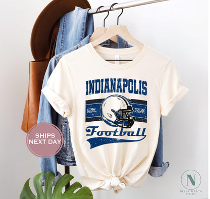 Retro Indianapolis Football Shirt, Vintage Indianapolis Football Shirt, Indianapolis Football Women Shirt, Varsity Indianapolis Football