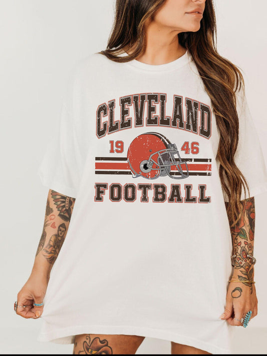 Cleveland Football Vintage Style Sweatshirt, Trendy Cleveland Football Fan Gift, Cleveland Game Day Shirt, Cleveland Sweatshirt