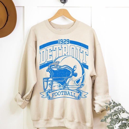 Detroit Football Shirt, Detroit Football Sweatshirt, Sunday Football, Vintage Style Detroit Football shirt, Super Bowl Shirt.