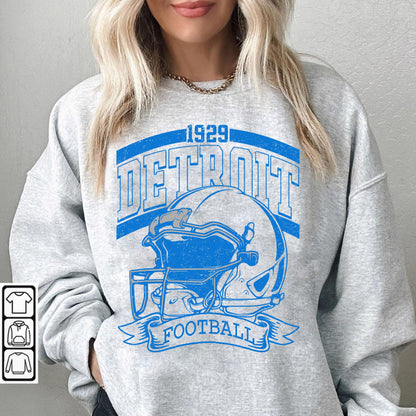 Detroit Football Shirt, Detroit Football Sweatshirt, Sunday Football, Vintage Style Detroit Football shirt, Super Bowl Shirt.