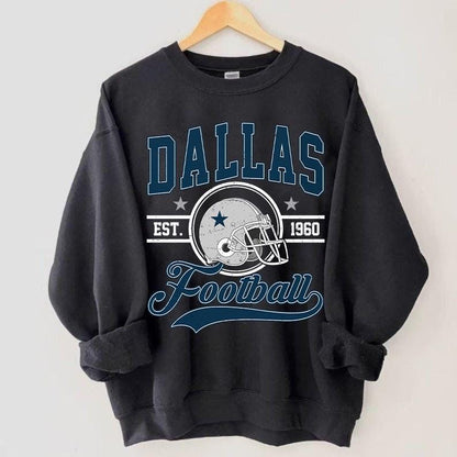 Vintage Dallas Football Sweatshirt, Dallas Game Day Shirt, Dallas Shirt, Game Day Shirt, Trendy Dallas Football Fan Gift.