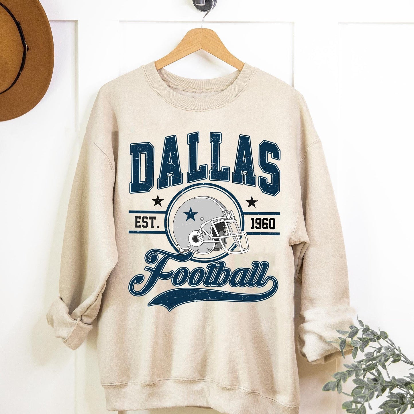 Vintage Dallas Football Sweatshirt, Dallas Game Day Shirt, Dallas Shirt, Game Day Shirt, Trendy Dallas Football Fan Gift.