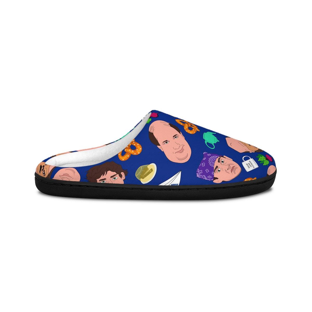 The Office Slippers | Dunder Mifflin Indoor Slippers Gift For Him For Her Cartoon Comfy Soft Shoes Kevin Jim Michael Scott Dwight Schrute