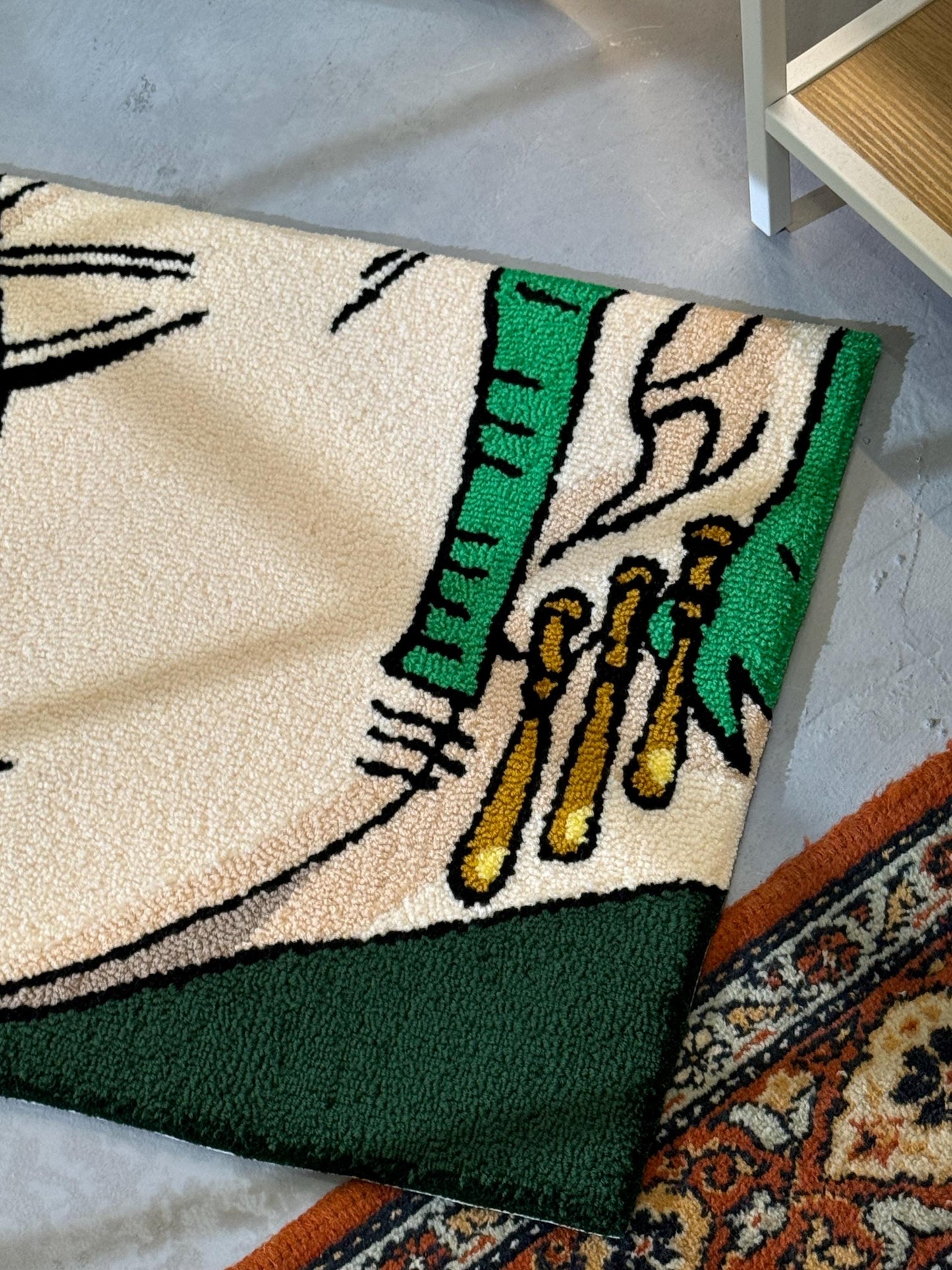 Anime Character Tufted Rug, Bedroom Decor, Living Room Decor, Anime Fan Gift, Gift for Him, Gift for Her