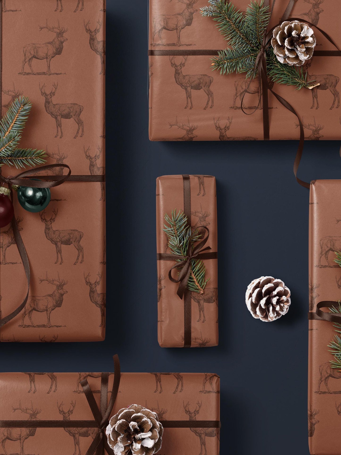 Forest Wrapping Paper Deer Gift Wrap Elk Wrapping Paper Bachelor Party Gift for Him Manly Gift Box Wrap Outdoor Theme Party Hunting Gift