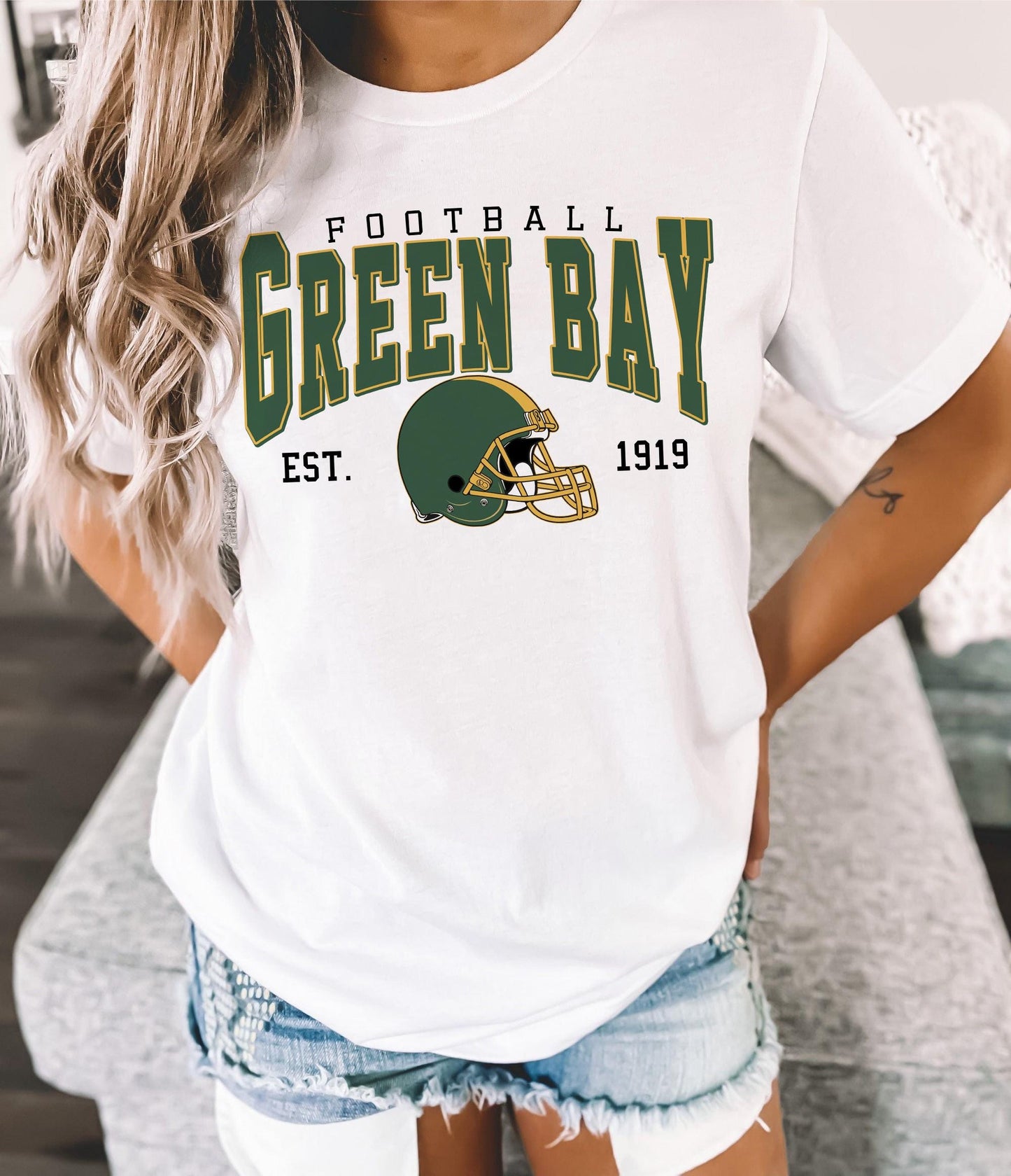 Retro Green Bay Football 90s Style Sweatshirt, Trendy Green Bay Football Fan Shirts, Green Bay, Game Day Shirt, Football Crewneck Shirt
