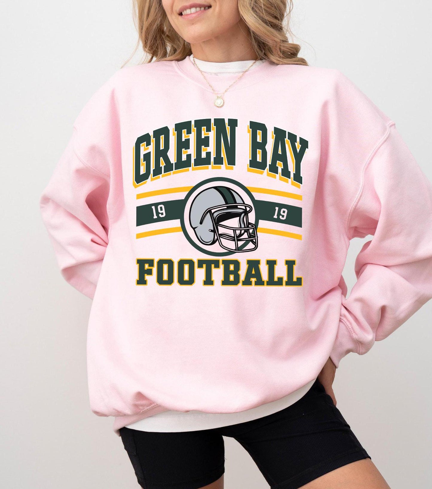 Green Bay Football Retro Style Sweatshirt, Trendy Green Bay Football Fan Shirts, Green Bay Shirt, Game Day Shirt, Football Crewneck Shirt
