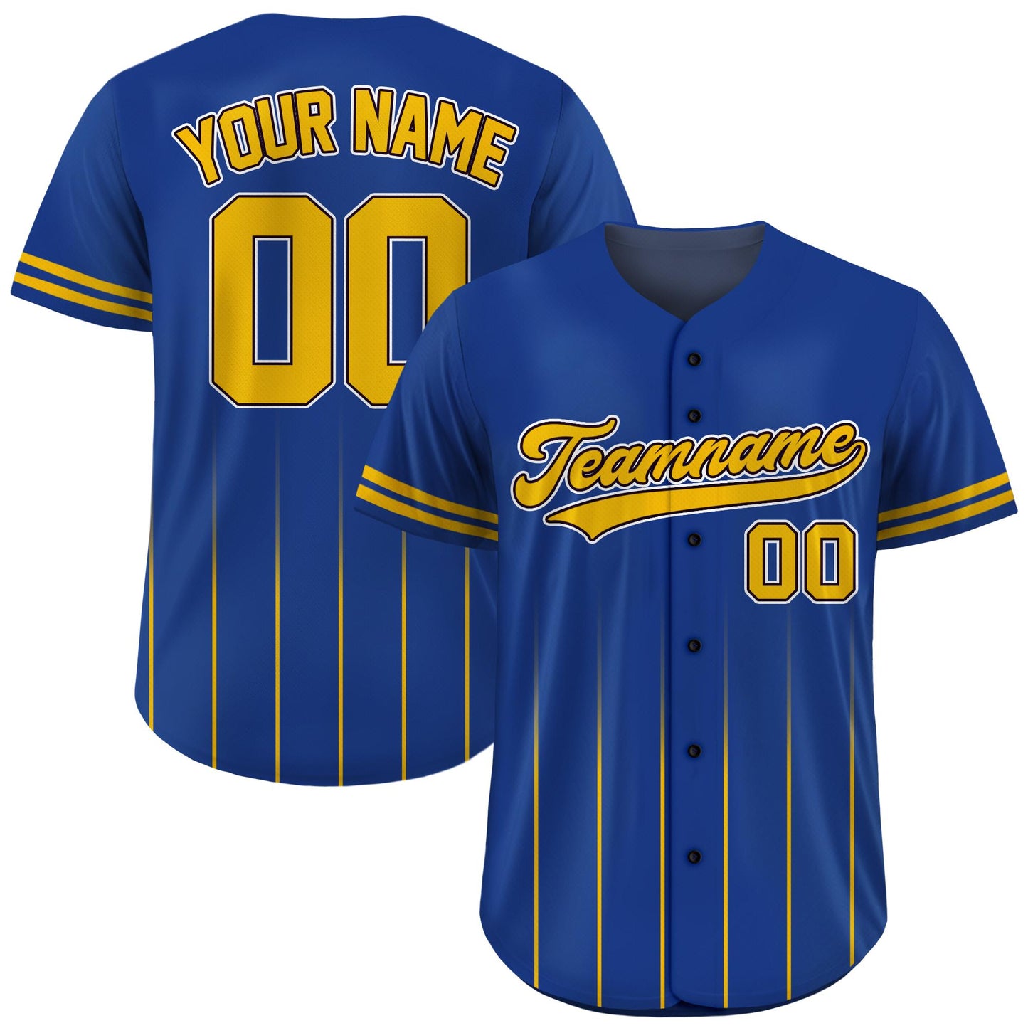 Custom Baseball Jersey with Team Name Number, Jersey Shirt for Men Women Youth Kid, Gifts for Baseball Fans Gradient Pinstripe Baseball Team