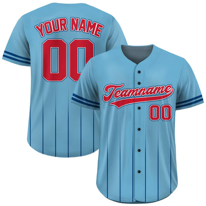Custom Baseball Jersey with Team Name Number, Jersey Shirt for Men Women Youth Kid, Gifts for Baseball Fans Gradient Pinstripe Baseball Team