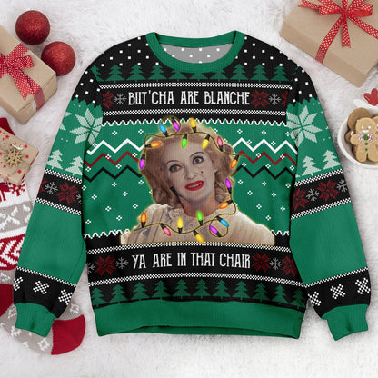 Baby Jane Christmas Ugly Sweater: Acrylic Wool Blend Holiday Sweatshirt