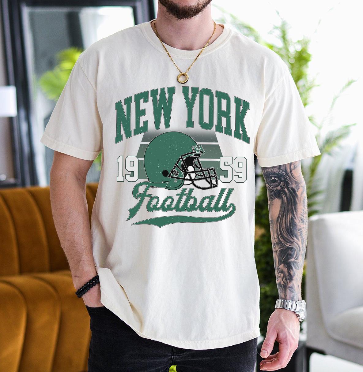 New York Football Retro Sweatshirt, New York Football Fan Gifts Shirt, New York Game Day Shirts, Jet Sweatshirt, Sunday Football