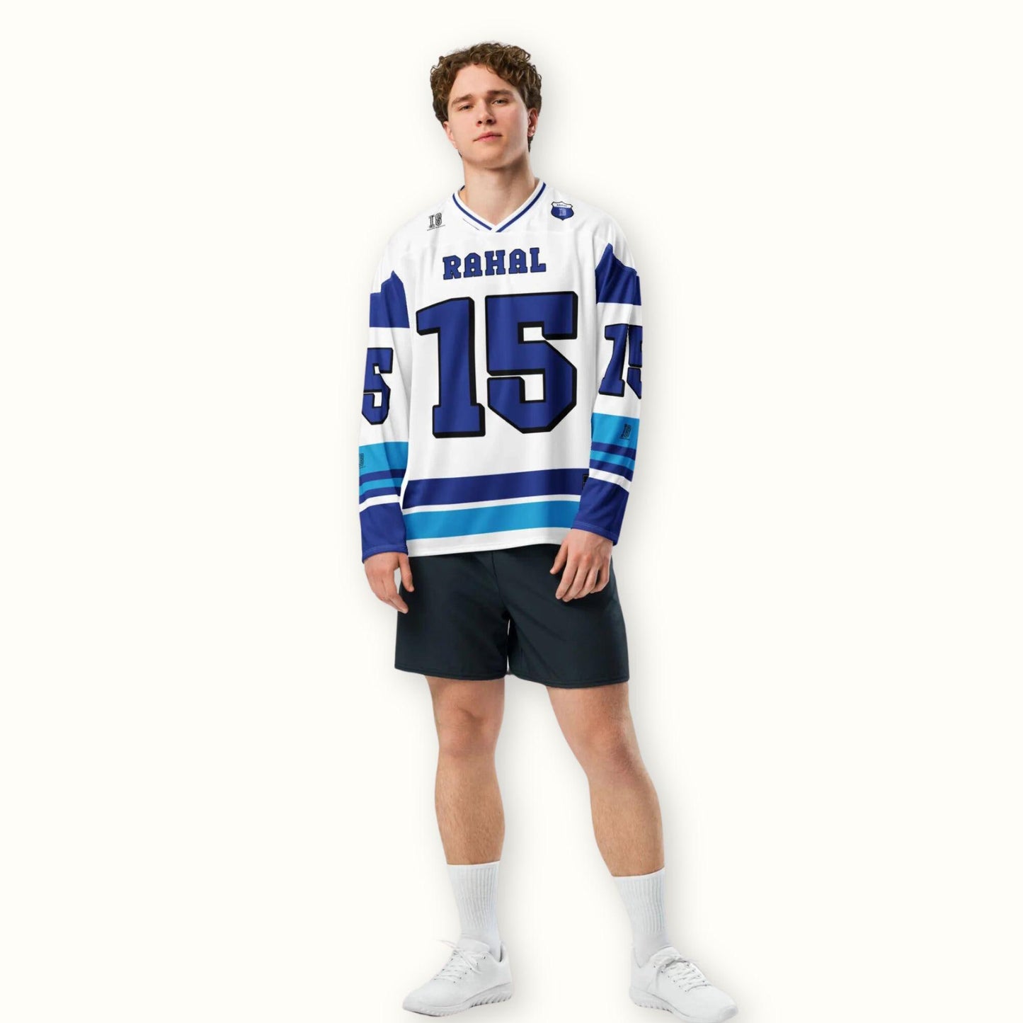 Unisex Oversized Racing Hockey Jersey – Lightweight Racing Streetwear Jersey with Bold Number 15