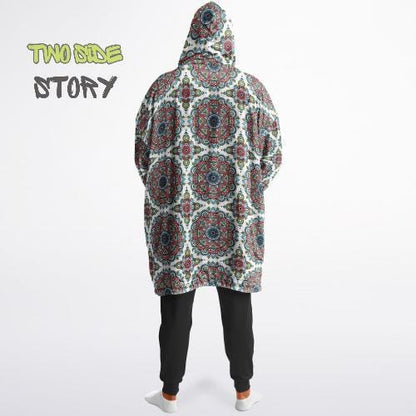 Mandala Print Reversible Snug Hoodie,Hooded Blanket,Blanket Sleeves,Lounge Wear,Novelty Birthday Christmas Gifts,Gift for Her,Gift for Yogi