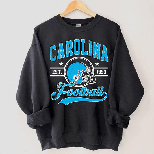 Vintage Football All Team Sweatshirt, Football Fans Black Color Vintage, Gifts Fans, For Men, Trendy Football Fans Shirt, Game Day Shirt.
