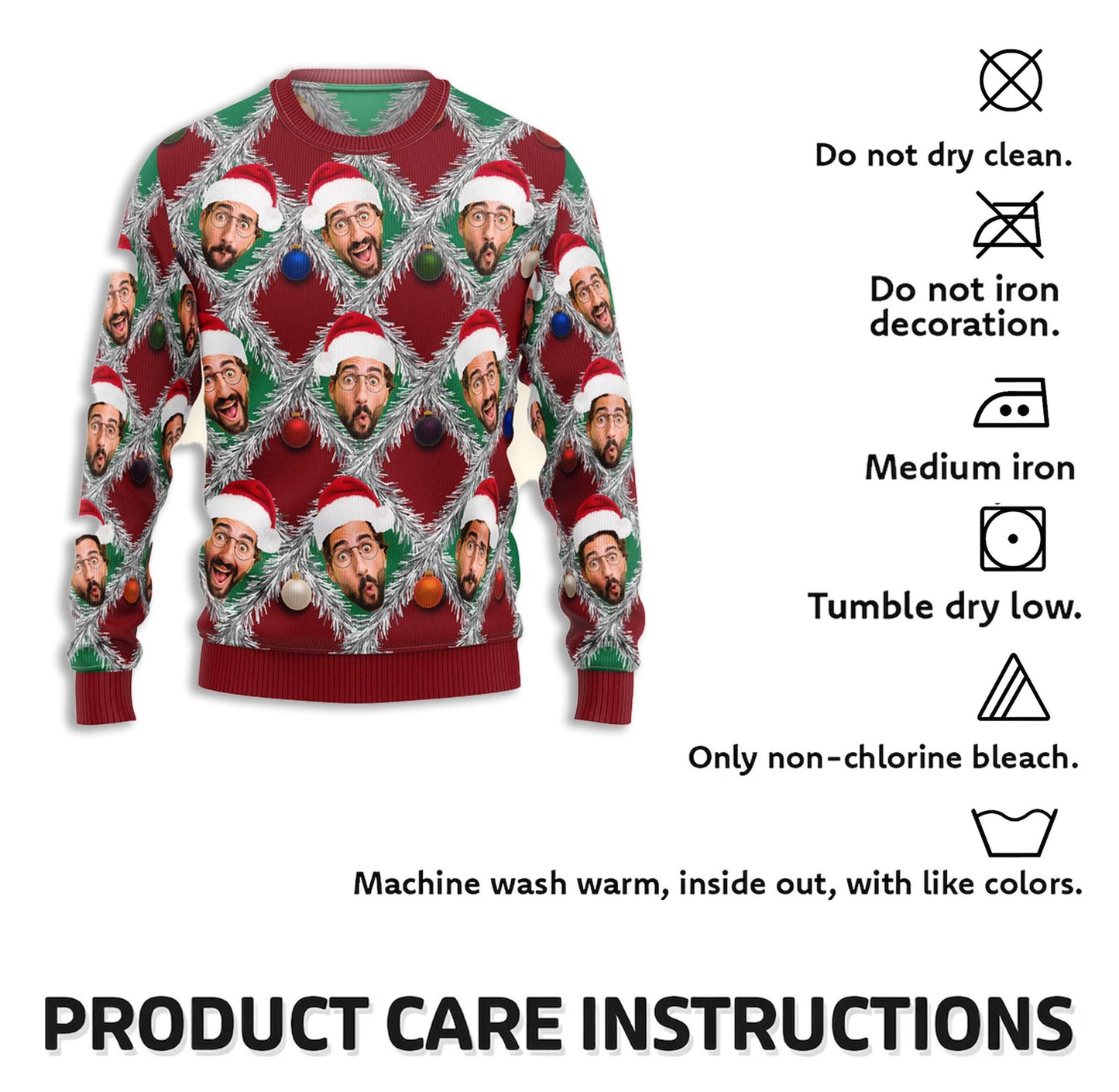 Cool Flamingo Ugly Christmas Sweater 2025, Funny Holiday Pullover with Santa Hat Sunglasses, Festive Xmas Party Outfit for Men & Women
