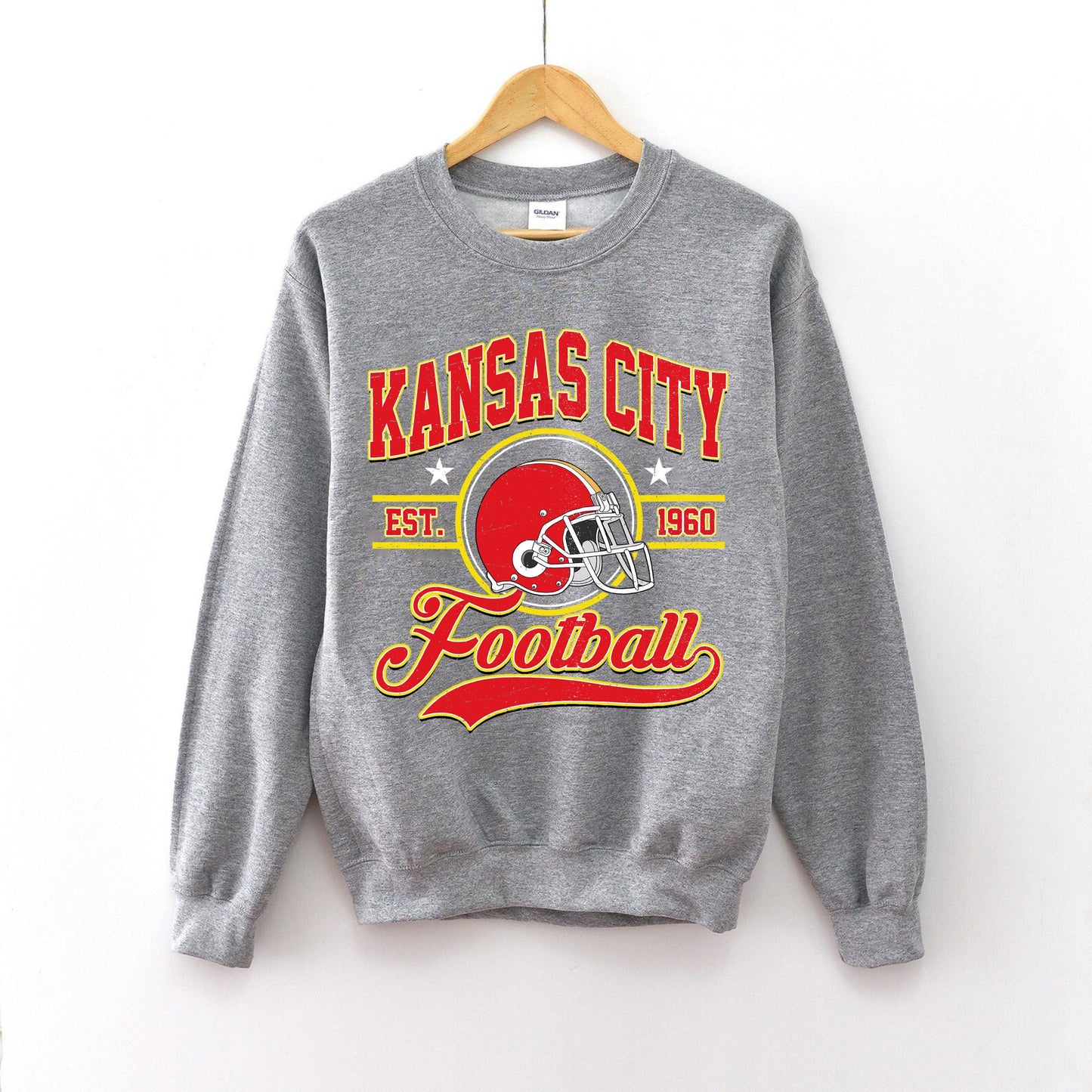 Kansas City Football, Kansas City Football Sweatshirt, Game Day Shirt, Kansas City Fan, Kansas City Sweatshirt, Football Fan Gift.