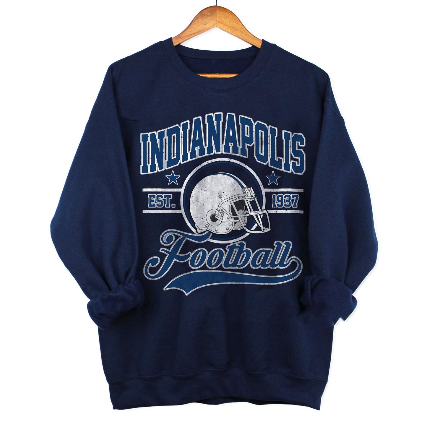 Indianapolis Football Vintage Style Sweatshirt, Indianapolis Shirt, Sun Day Football, Indianapolis Football, Retro Indianapolis Football Fan