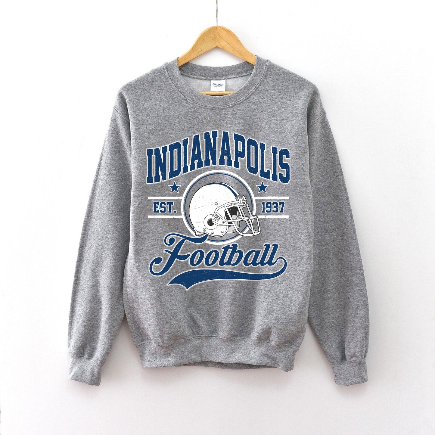 Indianapolis Football Vintage Style Sweatshirt, Indianapolis Shirt, Sun Day Football, Indianapolis Football, Retro Indianapolis Football Fan
