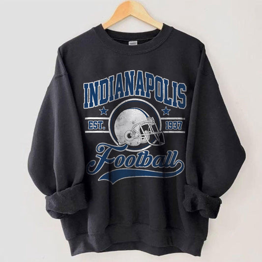 Indianapolis Football Vintage Style Sweatshirt, Indianapolis Shirt, Sun Day Football, Indianapolis Football, Retro Indianapolis Football Fan
