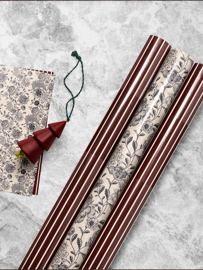 Flower Wrapping Paper Wedding Gift Wrap Floral Gift Wrap Elegant Christmas Gift Wrap Baby Shower Gift Wrap Special Occasion Gift Wrap Rose