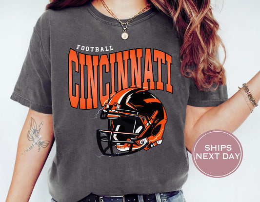 Retro Cincinnati Football Shirt, Vintage Cincinnati Football Shirt, Cincinnati Football Shirt, Trendy Cincinnati Football Shirt, Game Shirt