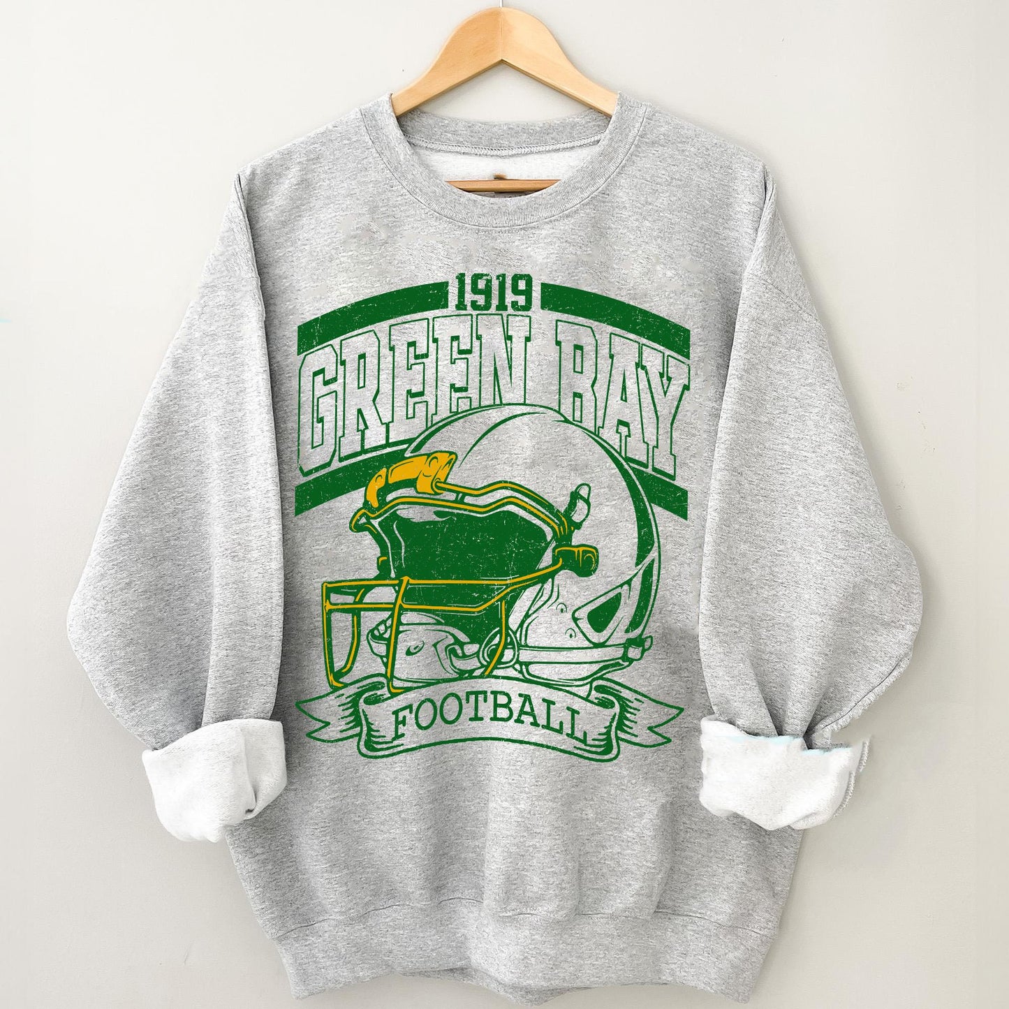Green Bay Football Sweatshirt, Graphic Tee Gift For Football Fan Sport, Green Bay Shirt Retro Style 90s Vintage Unisex Crewneck, Game Day.