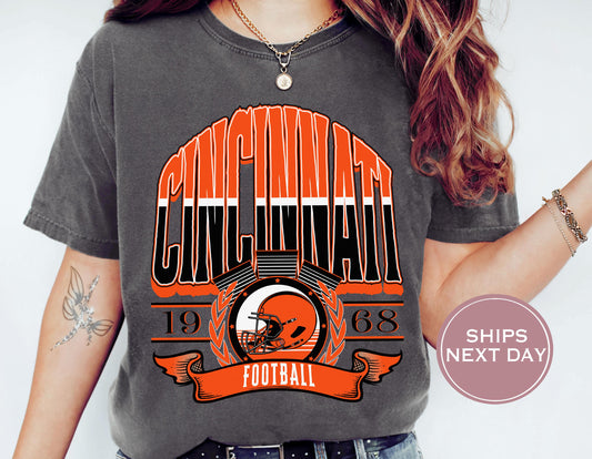 Retro Cincinnati Football Shirt, Vintage Cincinnati Football Shirt, Cincinnati Football Shirt, Trendy Cincinnati Football Shirt, Game Shirt