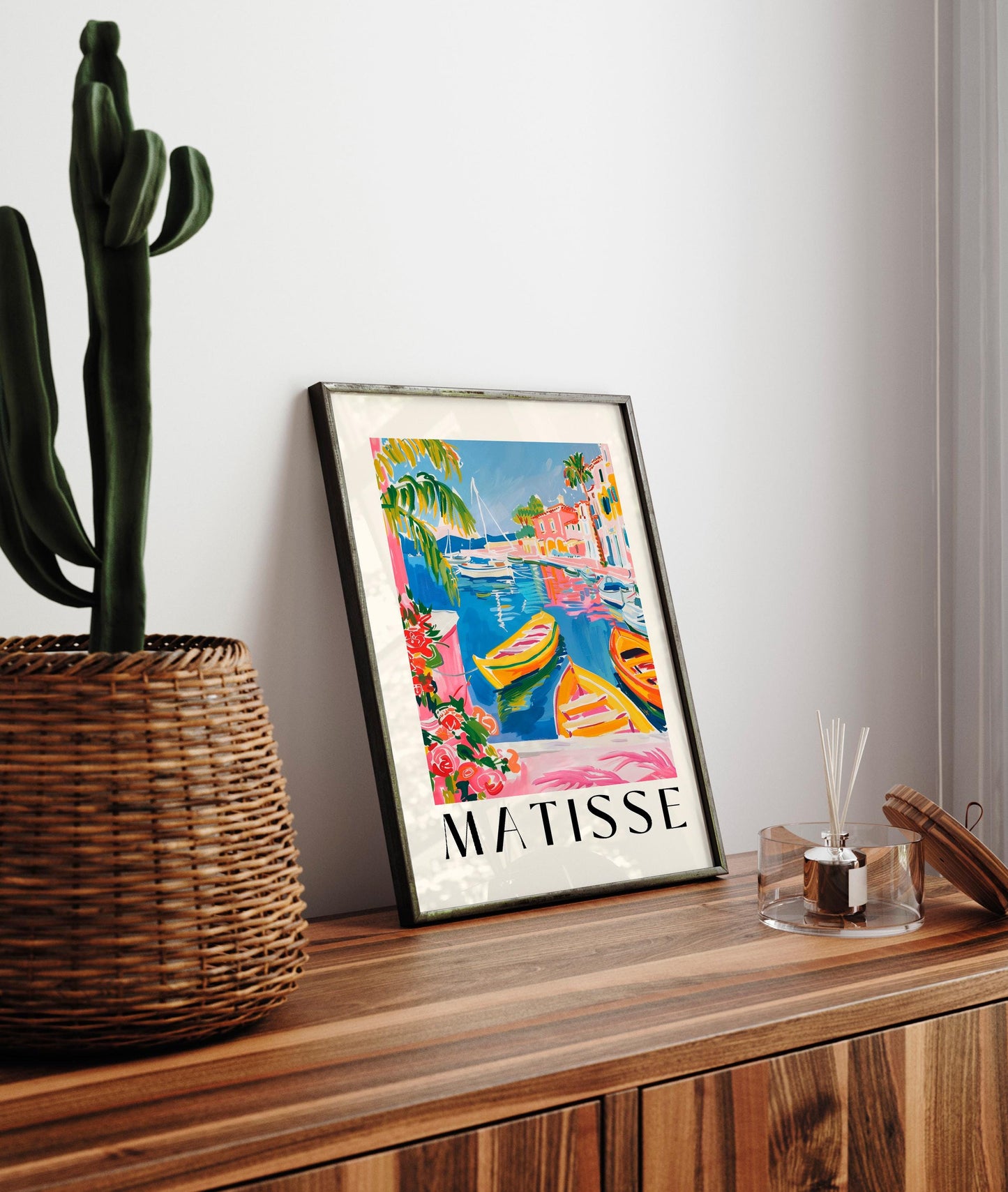 Matisse Style Boat Art Print: Summer Dopamine Decor