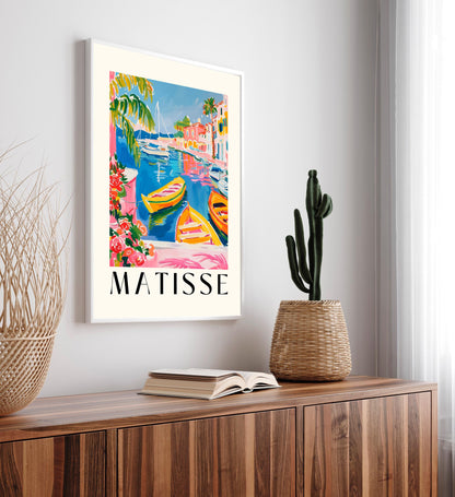 Matisse Style Boat Art Print: Summer Dopamine Decor